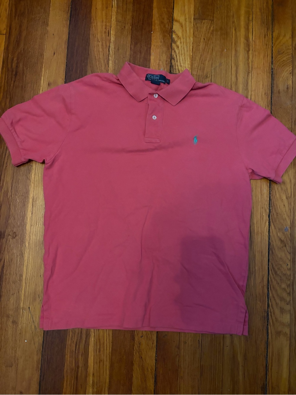 Ralph Lauren Men's Salmon Pink Short-Sleeve Polo